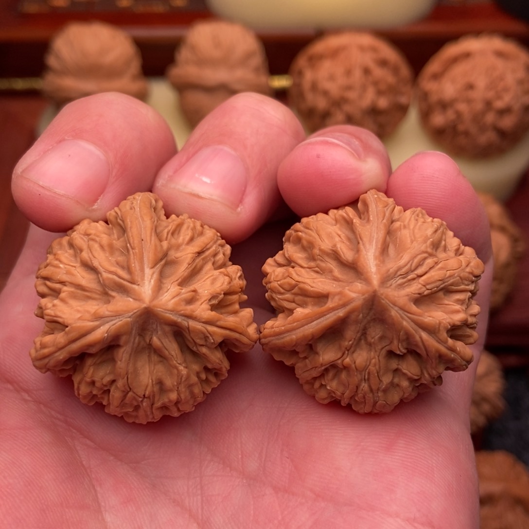 桃核把件绝配粗筋球奔34