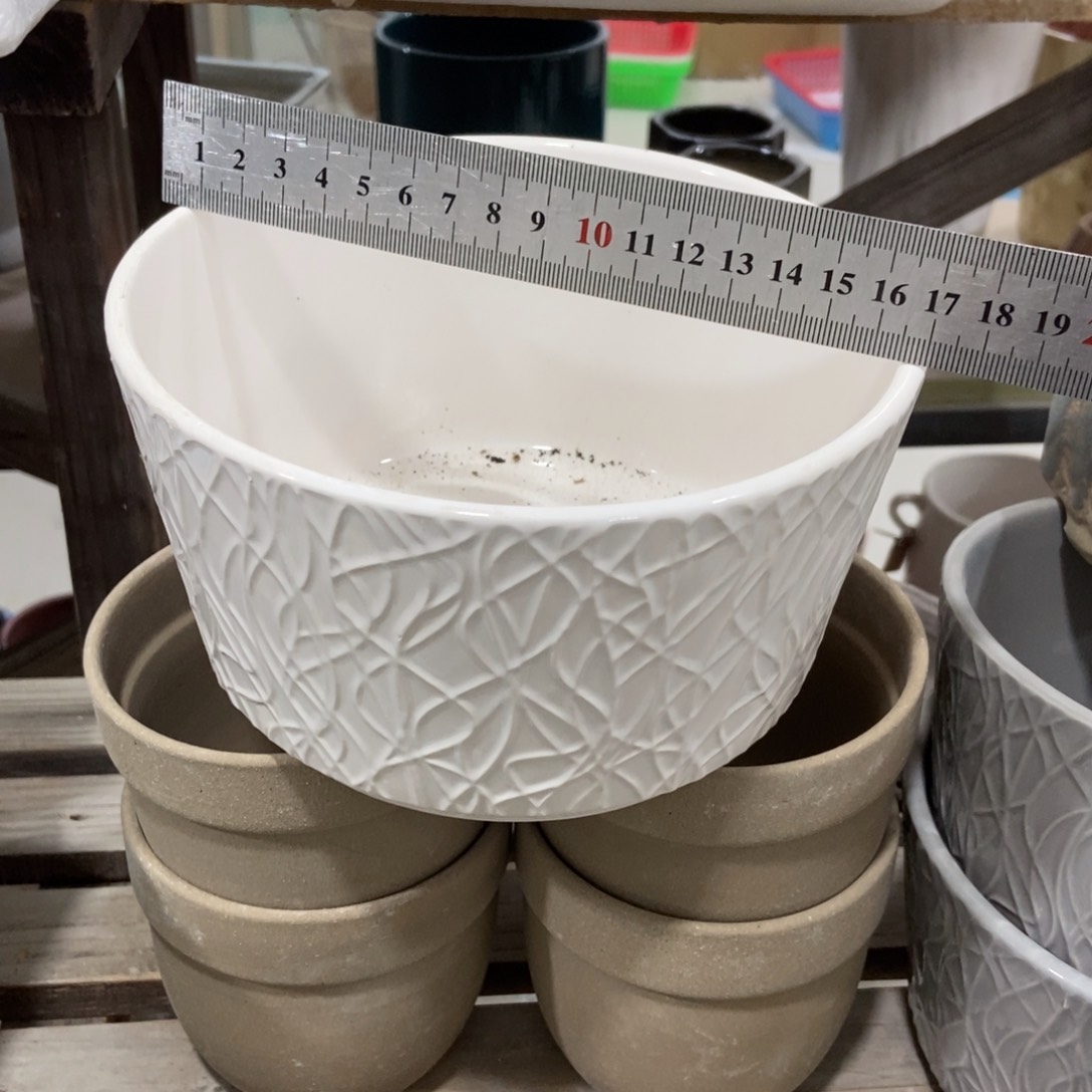 红陶高温陶瓷花盆