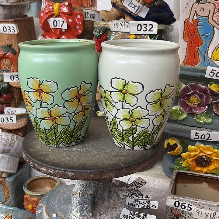 粗陶材质多肉花盆