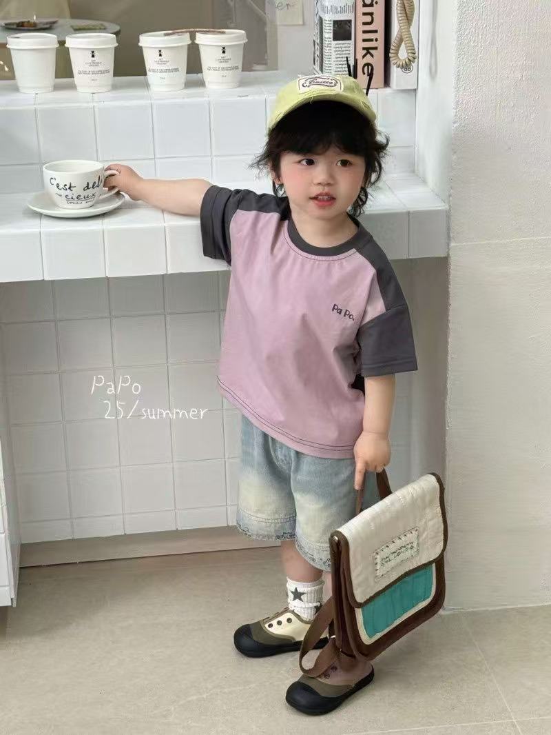 韩版时尚百搭时尚萌娃春夏季节2025爆款可爱舒适男童女童套装