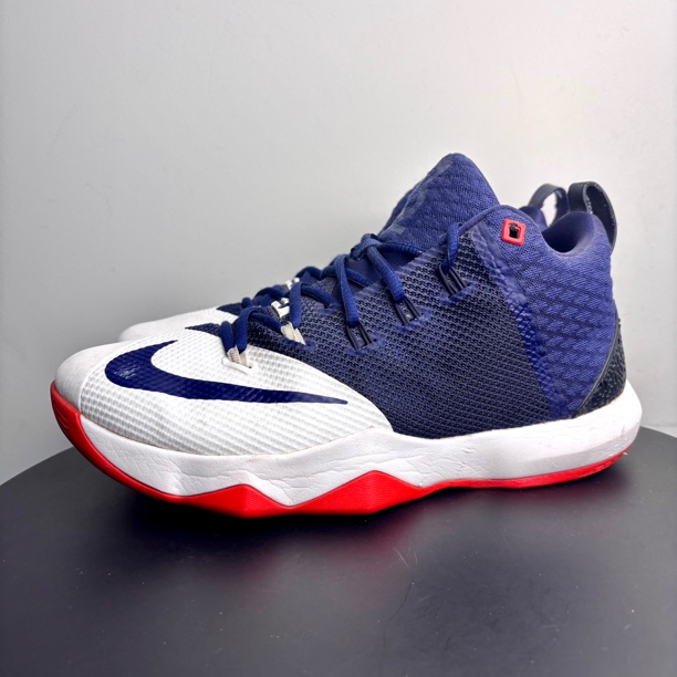 95新 NIKE/耐克 44.5码 使节7 红蓝 正品 中古球鞋