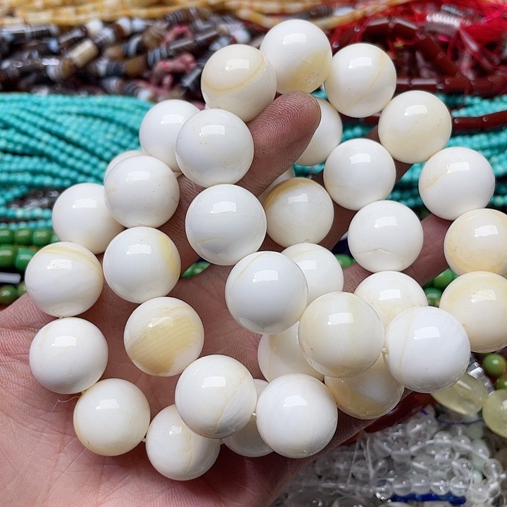 玛瑙/玉髓珠宝半成品合金一条19mm车车手串