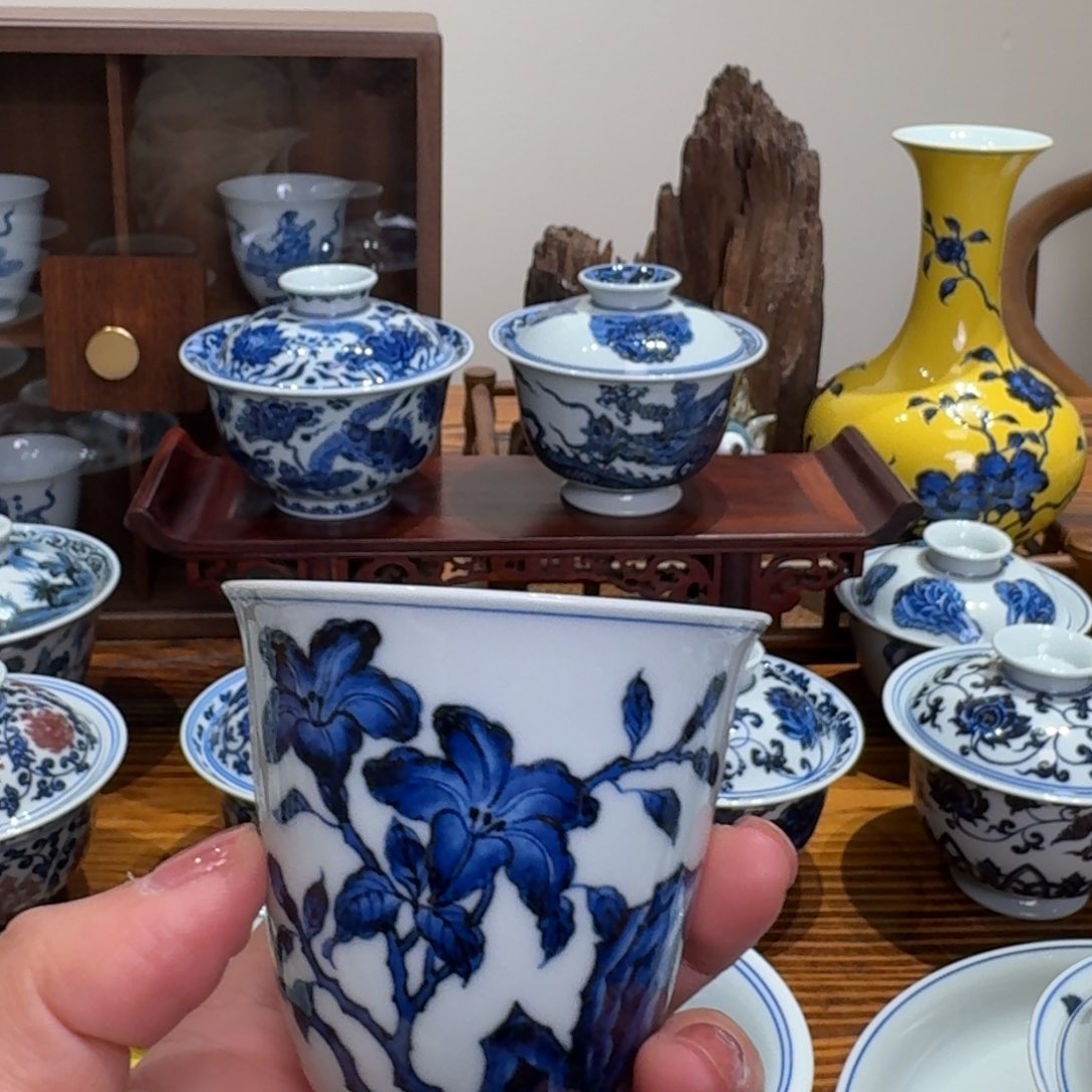 摆件景德镇雯华堂杯杯