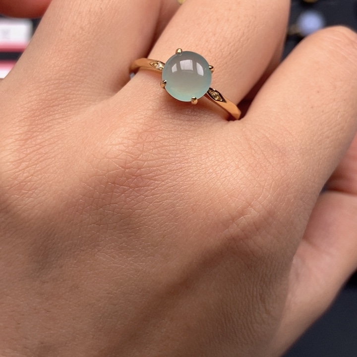 翡翠未镶嵌戒指戒指