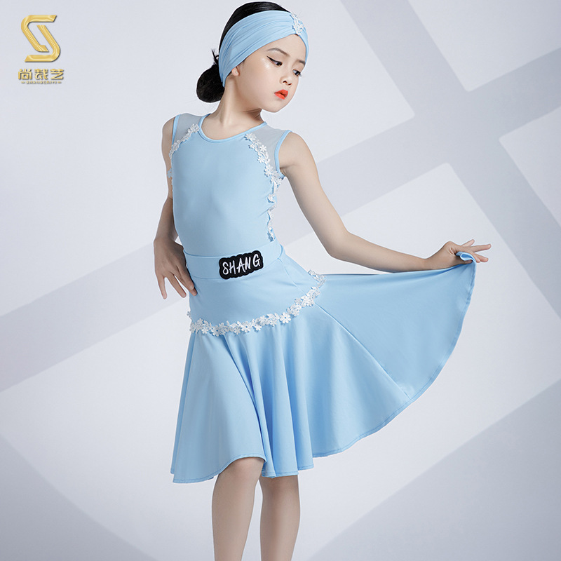 2025新款儿童拉丁舞服女童练功服儿童舞蹈服少儿演出服5-12岁艺考