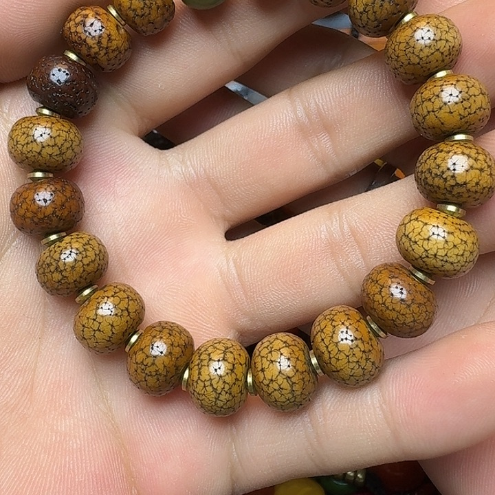 南红玛瑙合金弹珠菩提