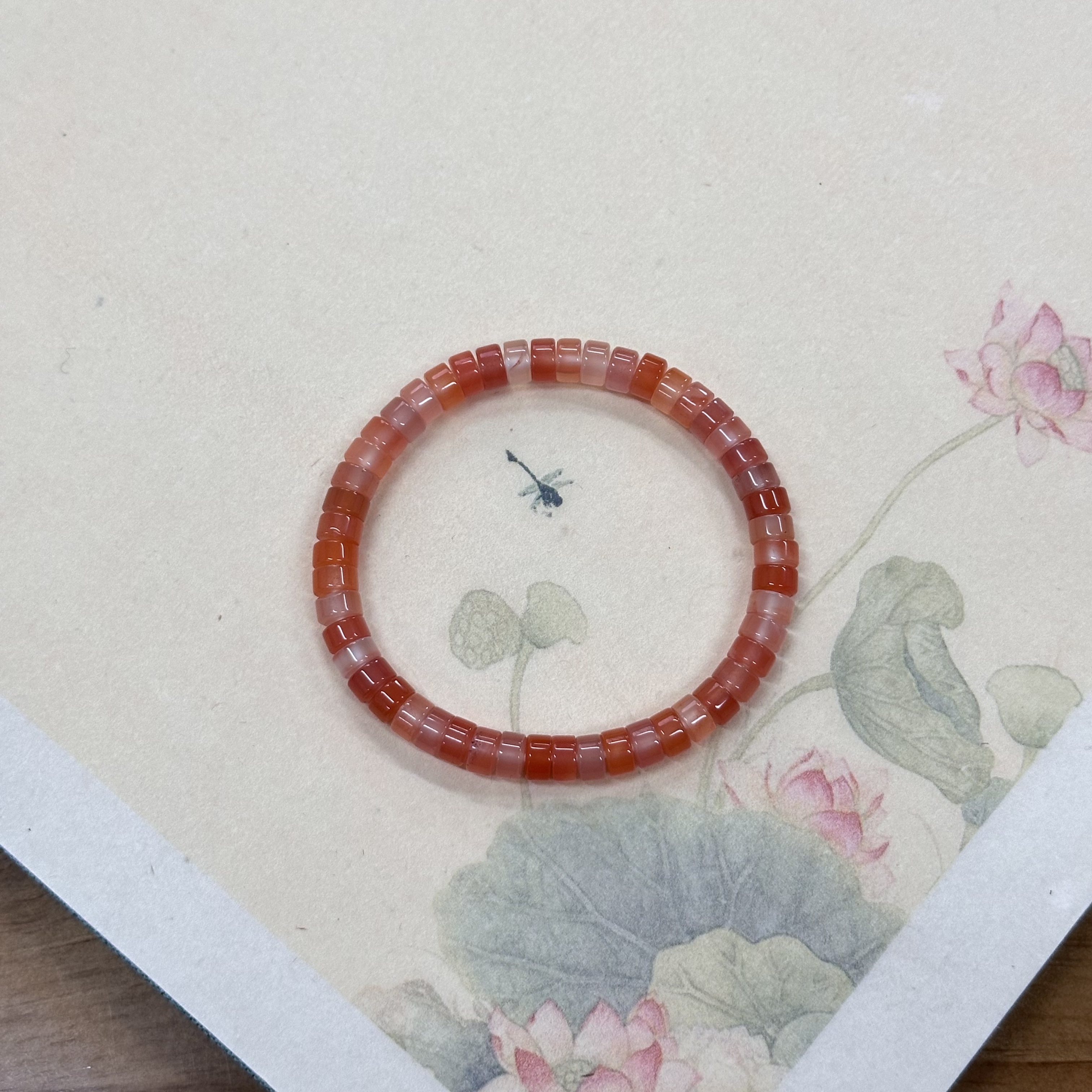 【不二】南红直切单圈手串5mm±（多样性发）