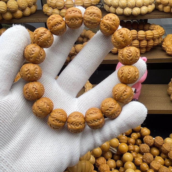 猴头核桃手串京八棱手串16