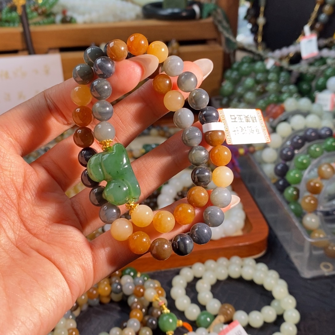 和田玉未镶嵌手链