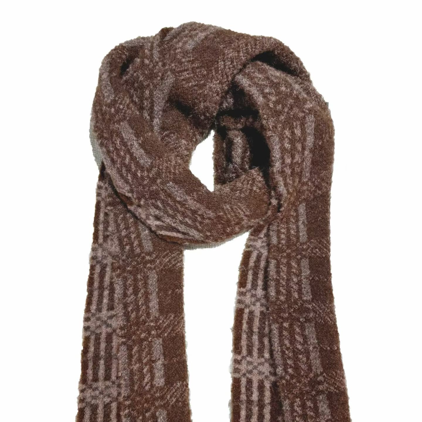 25fw7206羊驼毛针织围巾原创小众文艺复古秋冬保暖百搭