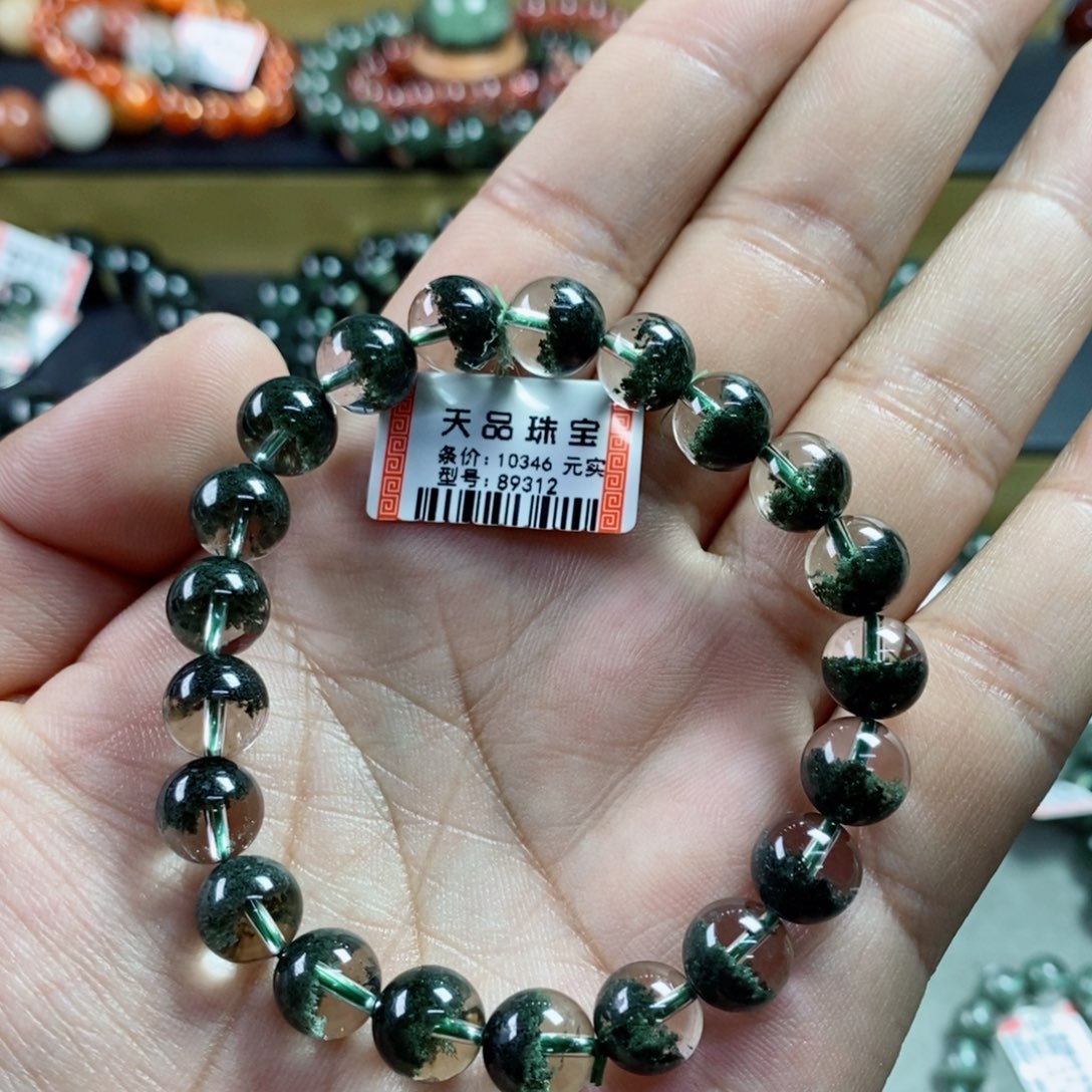 水晶手串未镶嵌绿幽灵89312