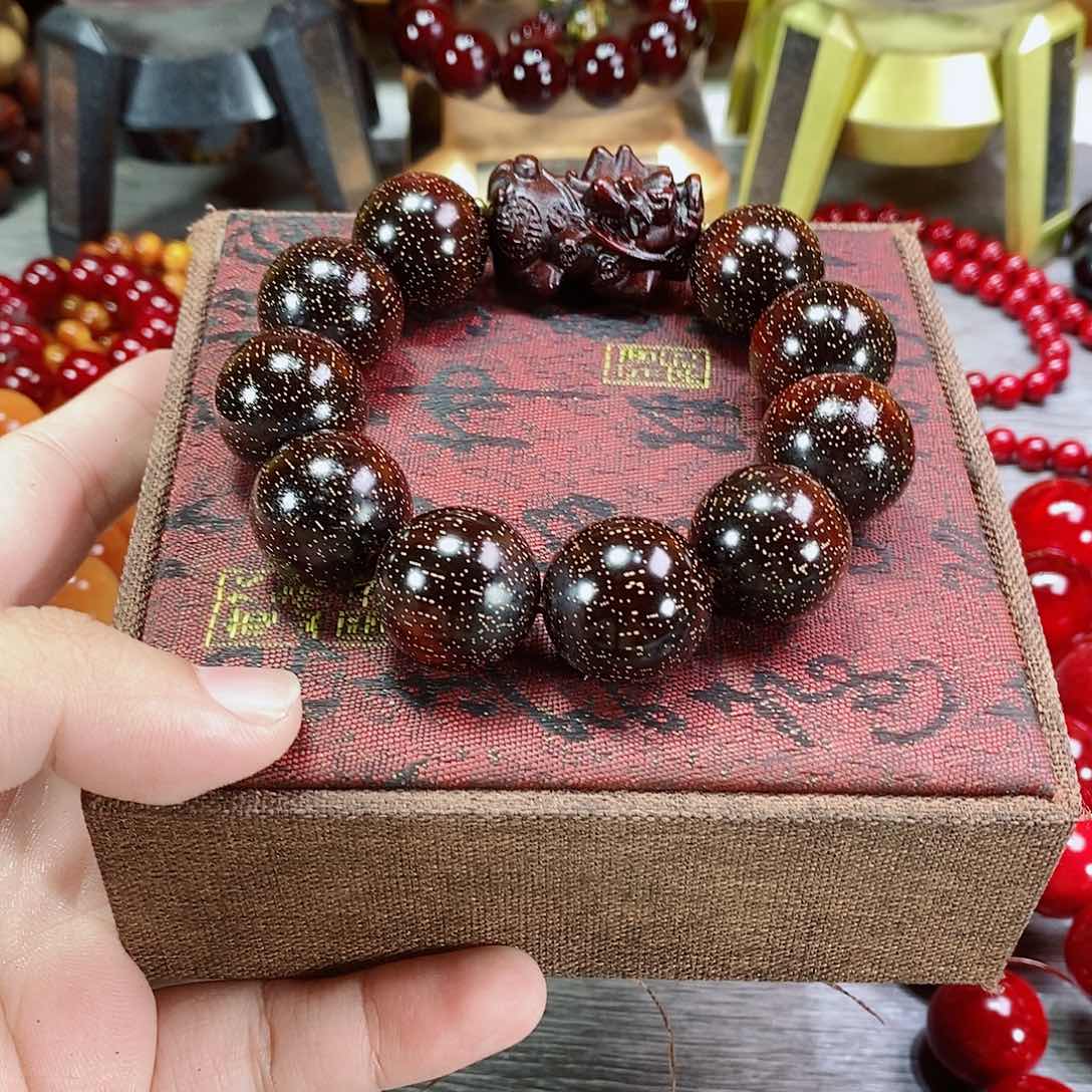 檀香紫檀（小叶紫檀）手串/手链2.0爆星紫檀