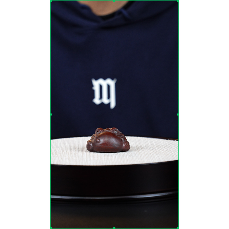 全手工茶宠 紫泥蟾儿