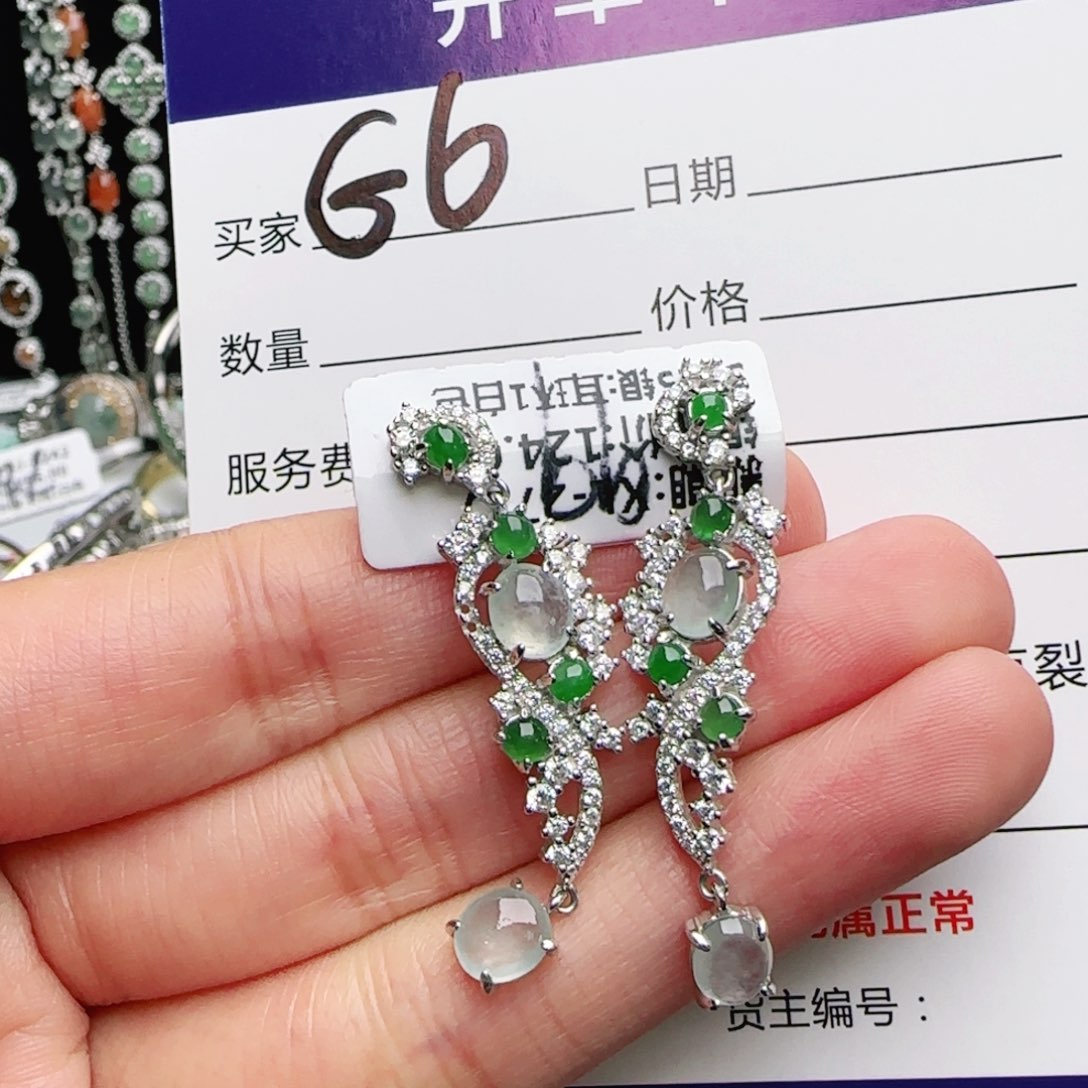 银S925镶嵌戒指翡翠