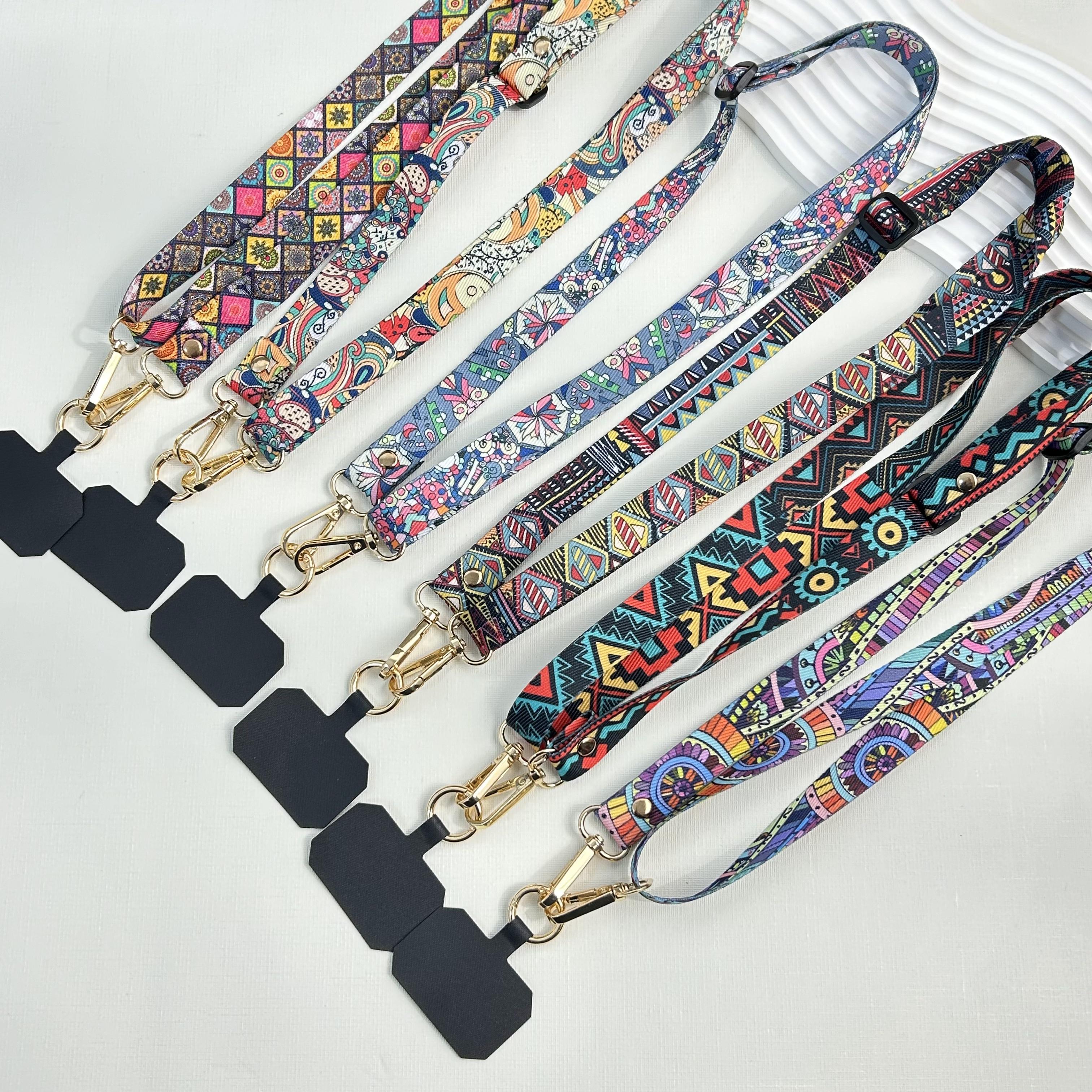 森系手机挂绳解锁卡扣可旋转可拆卸宽带个性钥匙卡套通用长链工牌