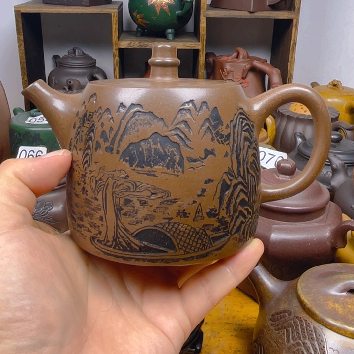 茶壶紫砂紫砂壶青段汉铎400cc