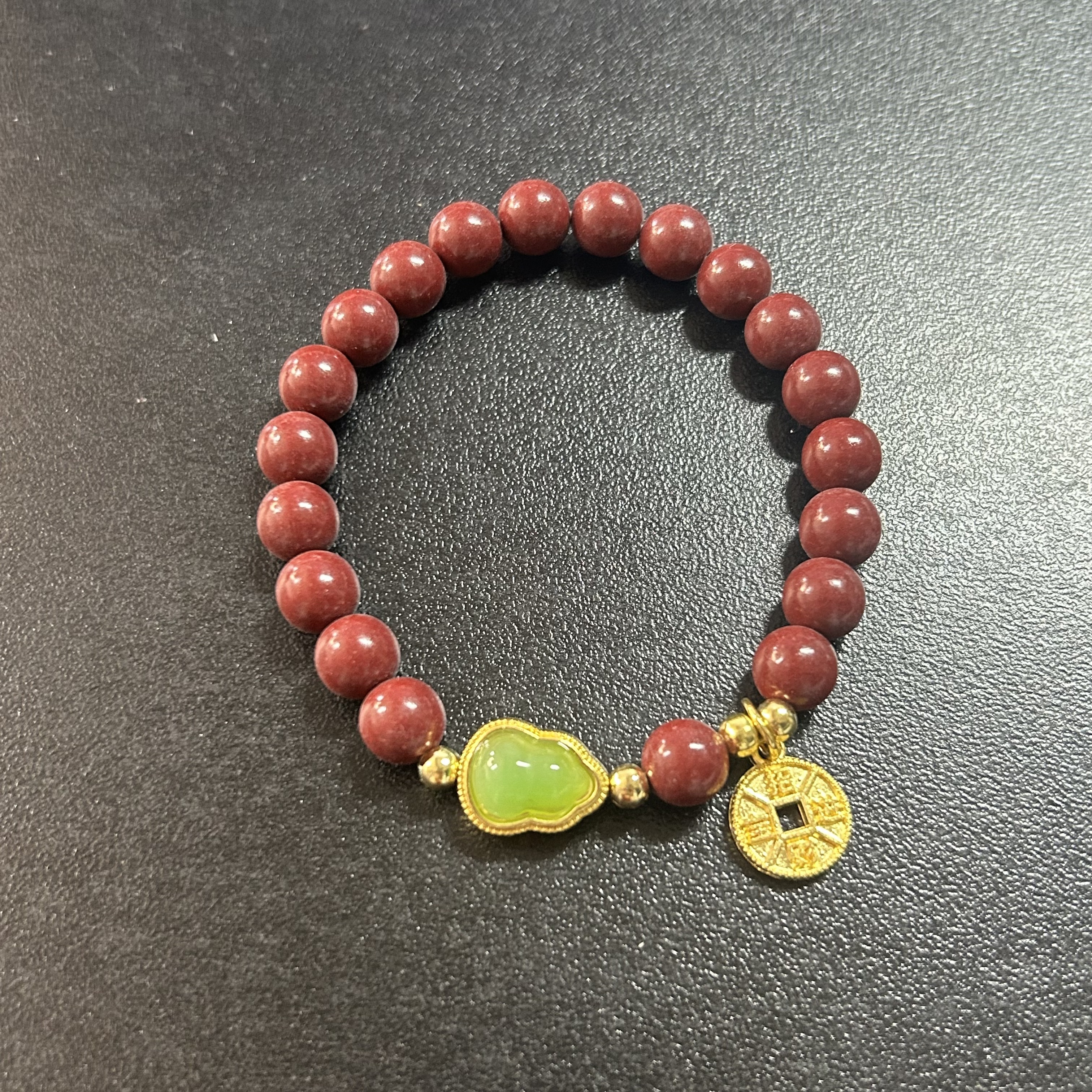 天然辰砂精美手串（无礼盒）0171