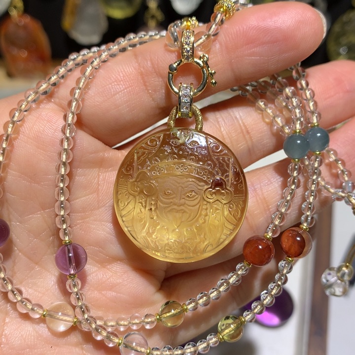 水晶颈饰未镶嵌天然