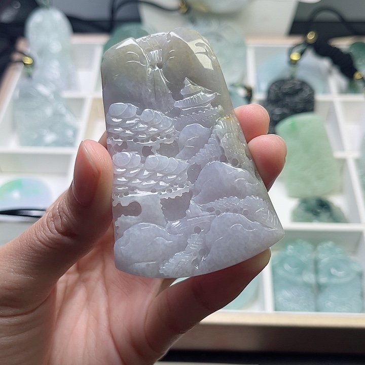 翡翠颈饰未镶嵌@****彬翡翠