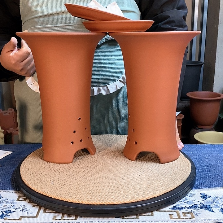 紫砂花瓶紫砂花盆