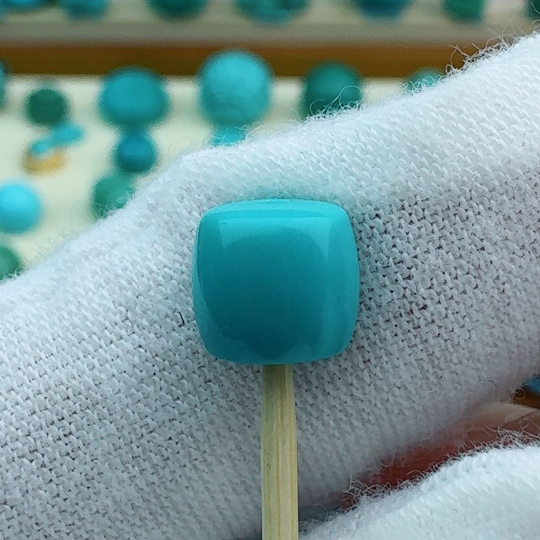 绿松石直切7.5未镶嵌