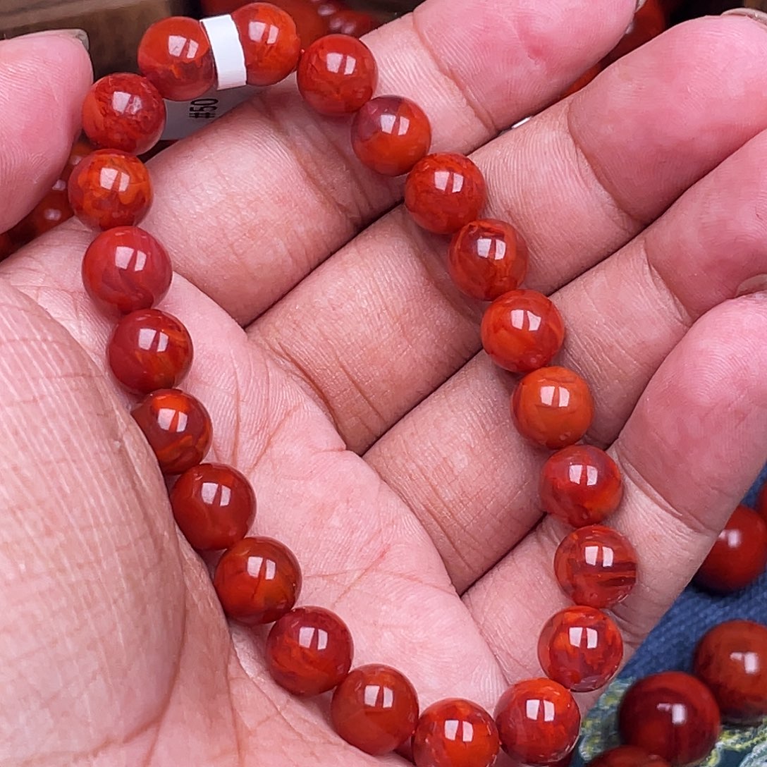 南红玛瑙未镶嵌手链南红瓦西卡9