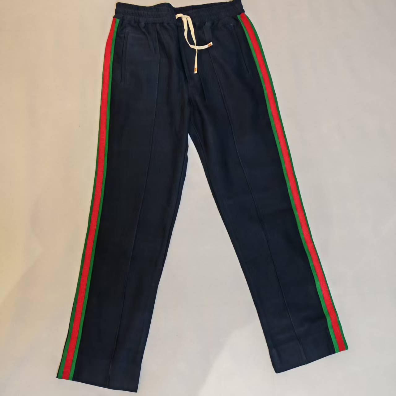 99新 GUCCI/古驰 红绿编织长裤  458