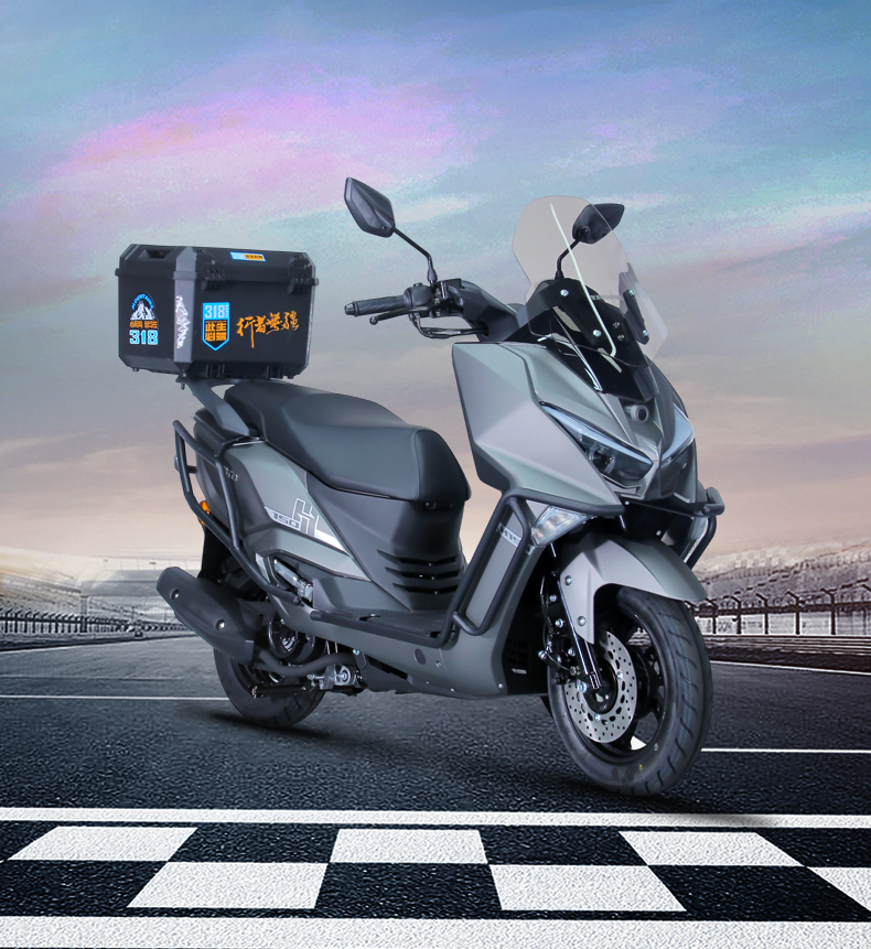 王野机车H150摩托车燃油车踏板车国四电喷越野车