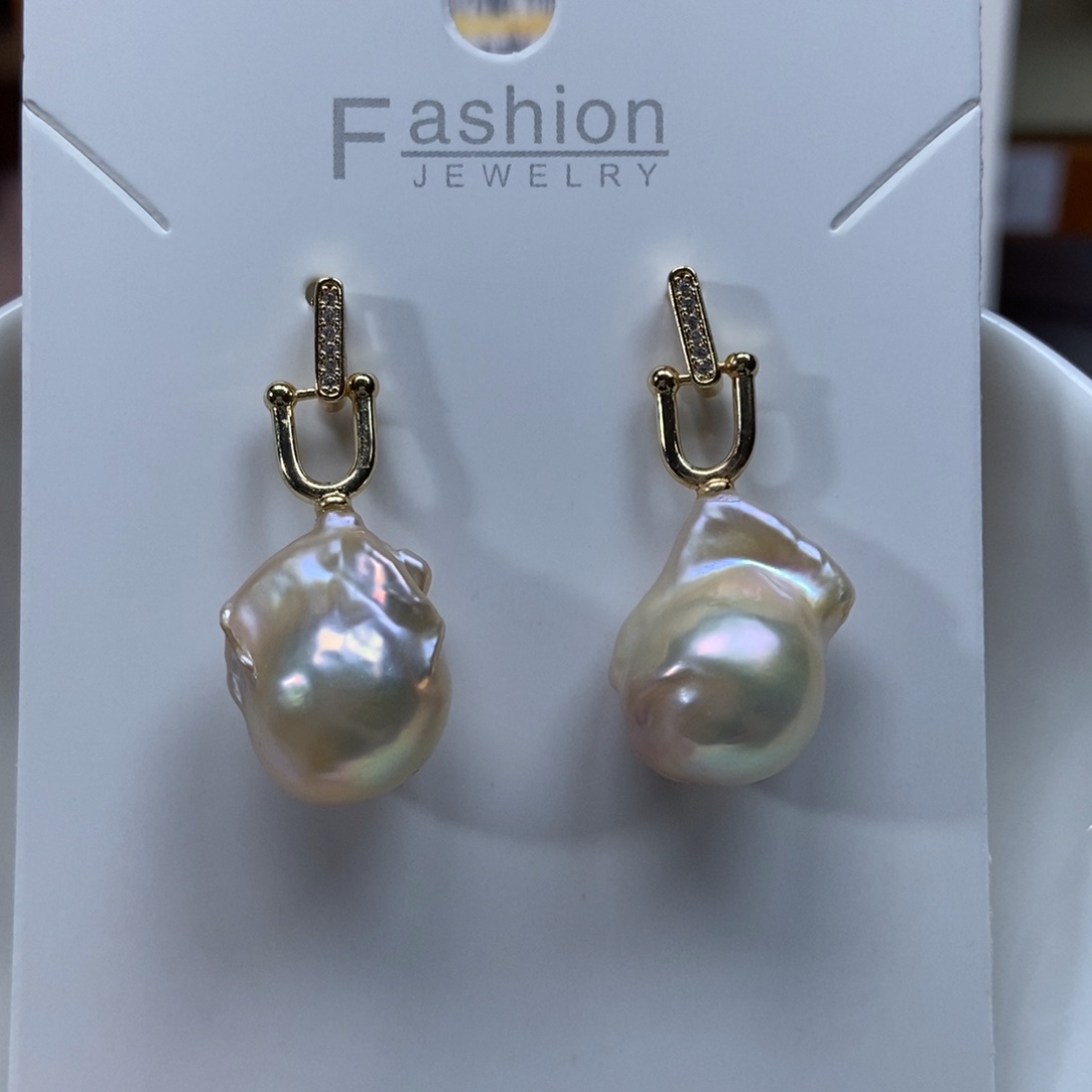 淡水珍珠耳环合金福利523