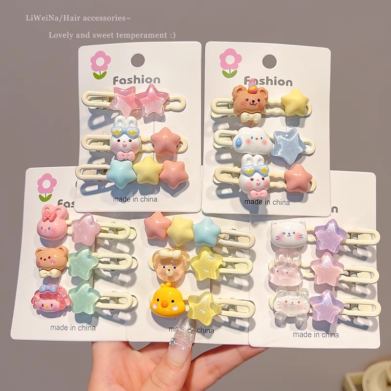 义乌饰品新款爆款夹子头饰简约风可爱