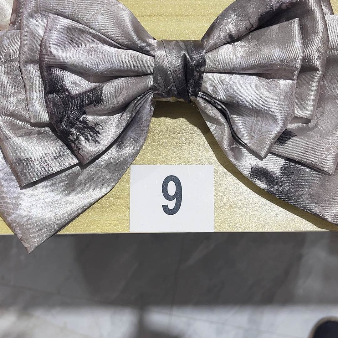 皮质铁合金蝴蝶结发夹