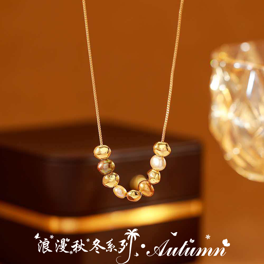 铜合金项链 Gooden岛家【微笑巴洛克】秋冬新款气质时尚百搭毛衣链