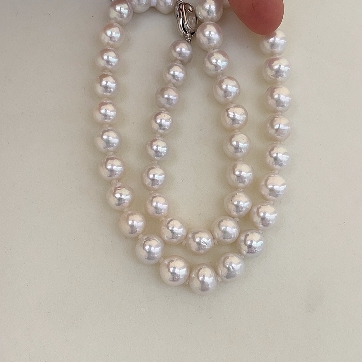 淡水珍珠银S925镶嵌颈饰10