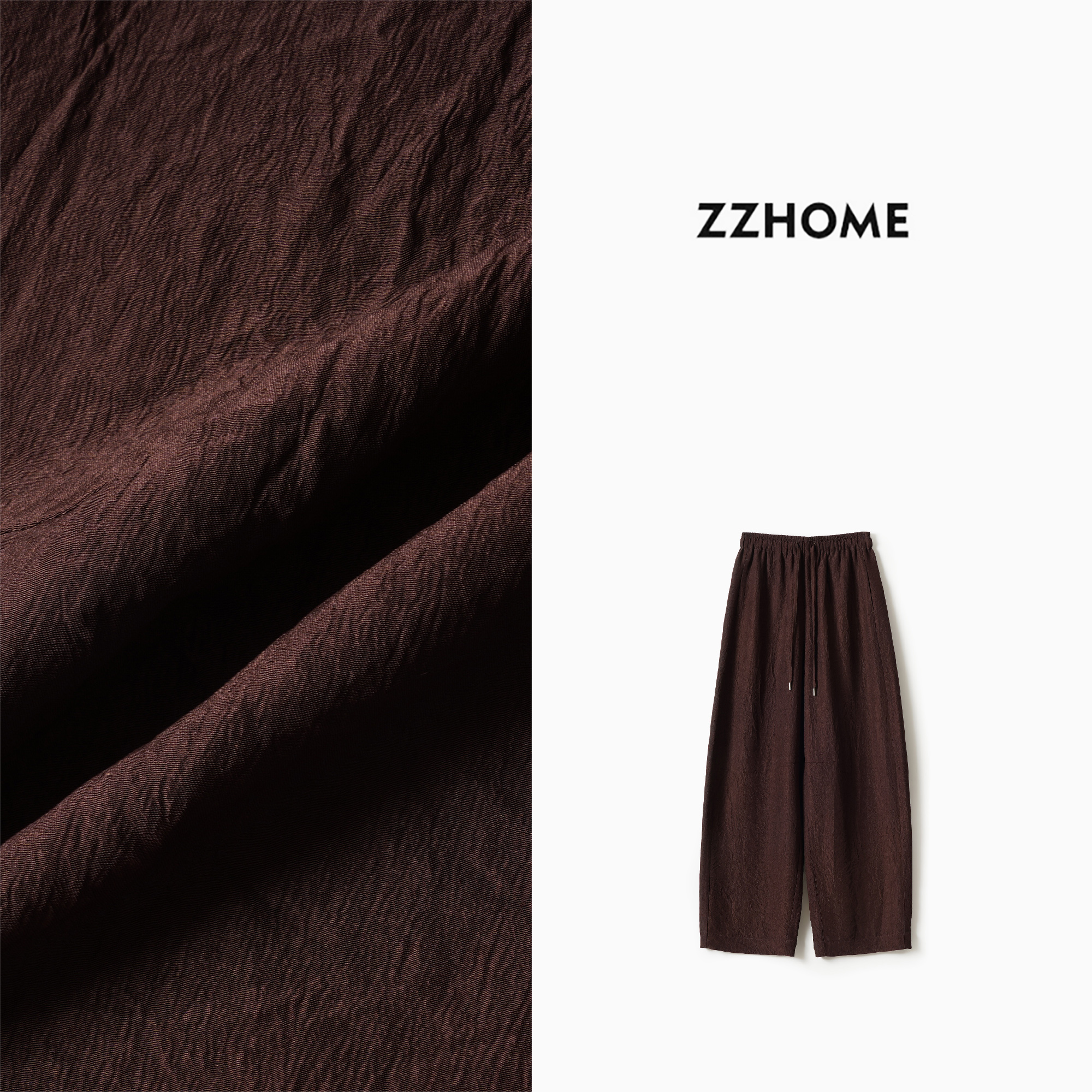 ZOZO HOME | 可塑性时髦三醋酸直筒抓褶裤q173992p