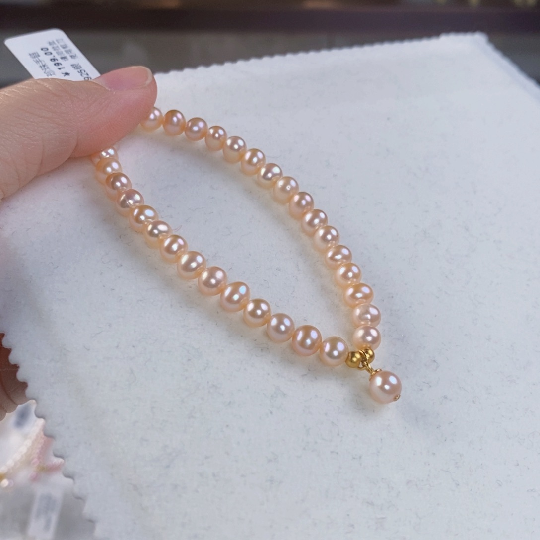 淡水珍珠手绳银S925镶嵌