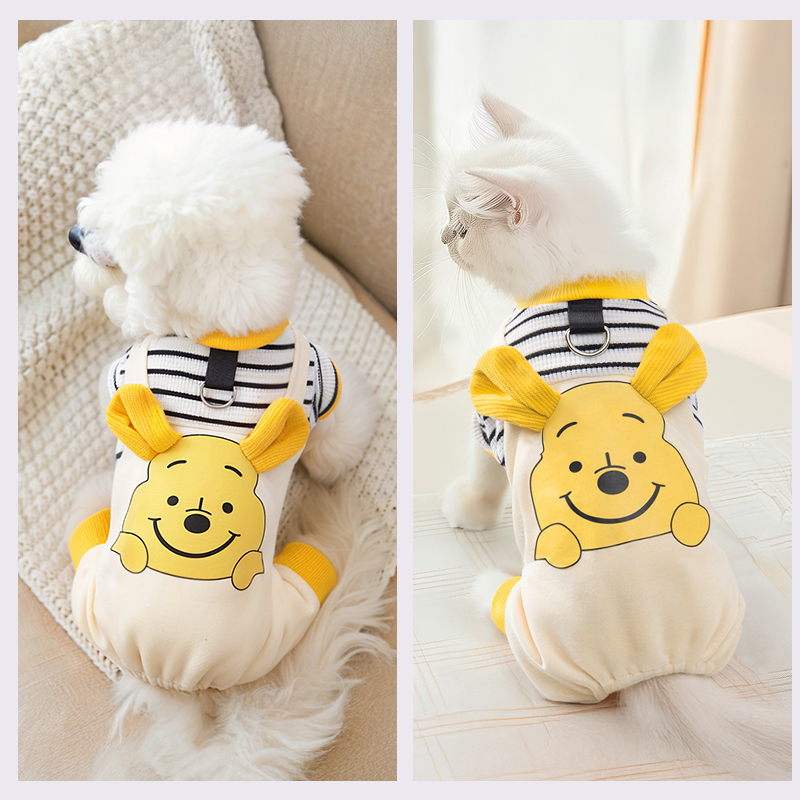 小狗狗猫咪衣服春秋款四脚背带裤宠物服装比熊泰迪布偶护肚防掉毛