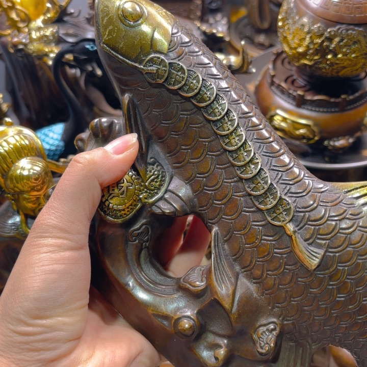 铜器摆件收收藏藏