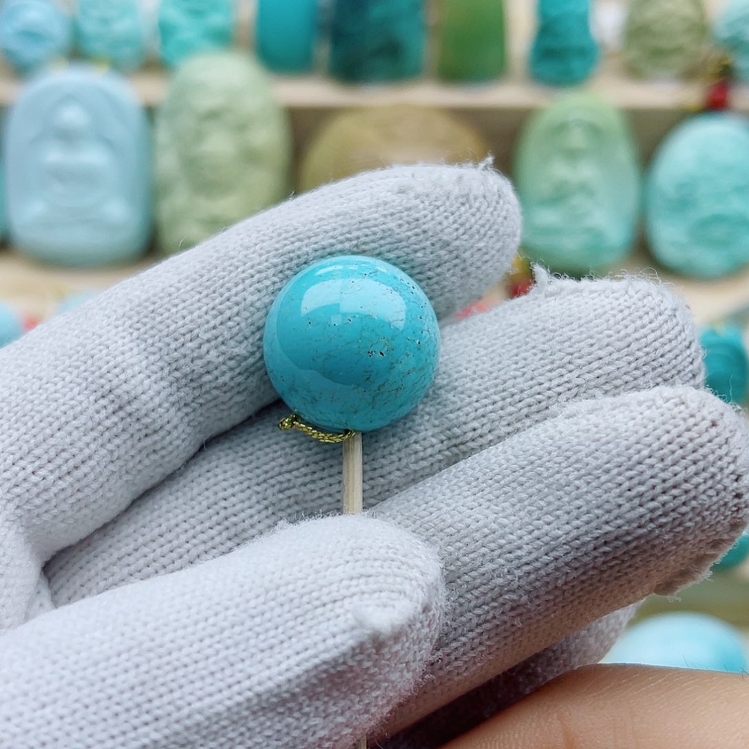 绿松石未镶嵌珠宝奇石16mm