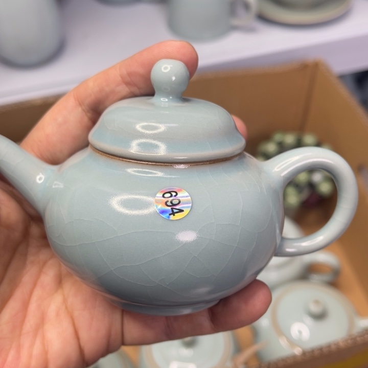 尼***点汝州原矿原釉微瑕694