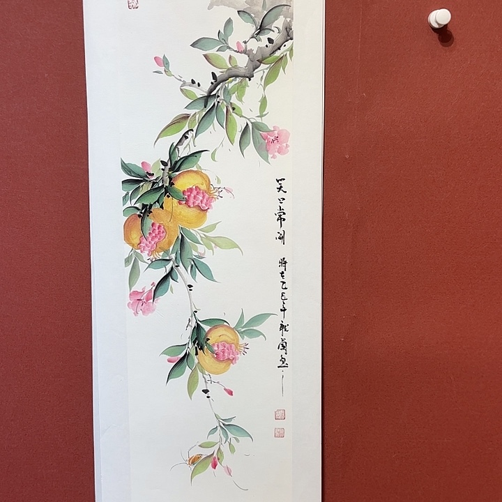 国画听兰花鸟老师