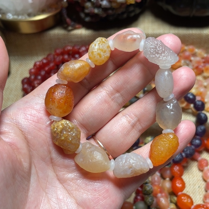 玛瑙/玉髓合金手链