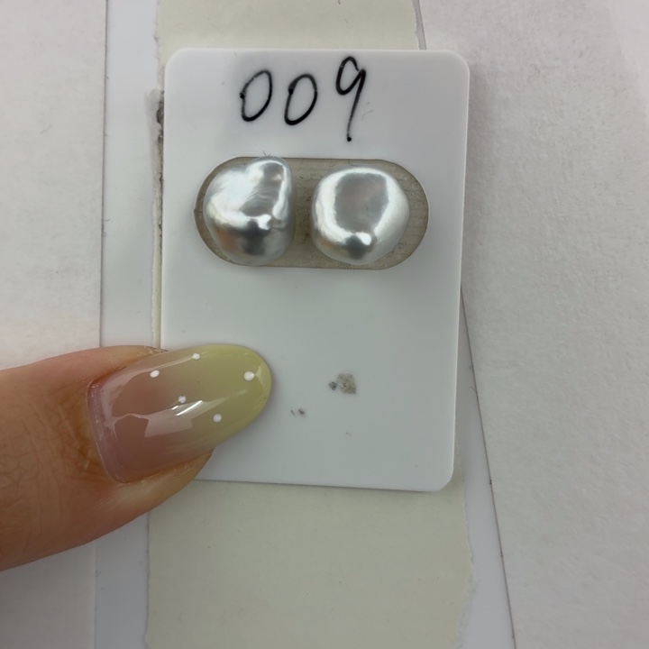 海水珍珠裸珠海水珍珠大溪地铂金灰keshi裸珠