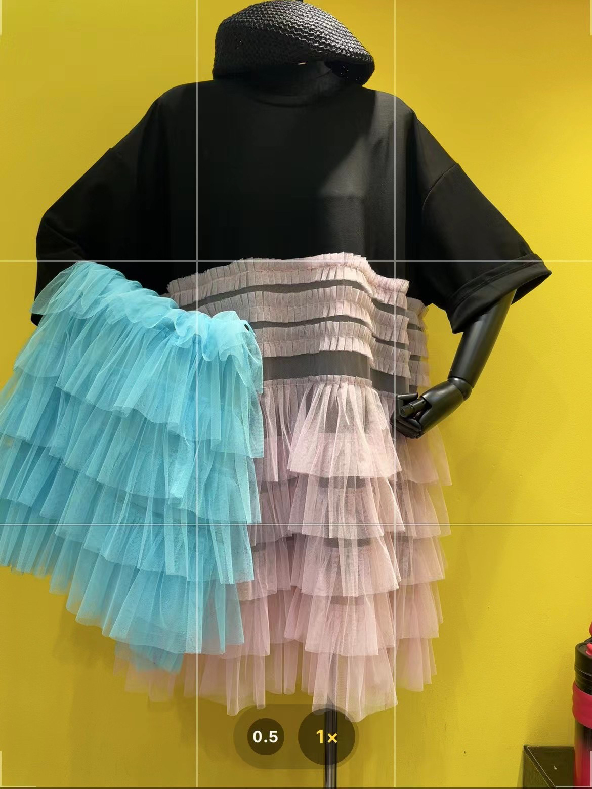 刘媛媛潮牌 实拍改1203网纱大气甜美中长款显瘦大版连衣裙