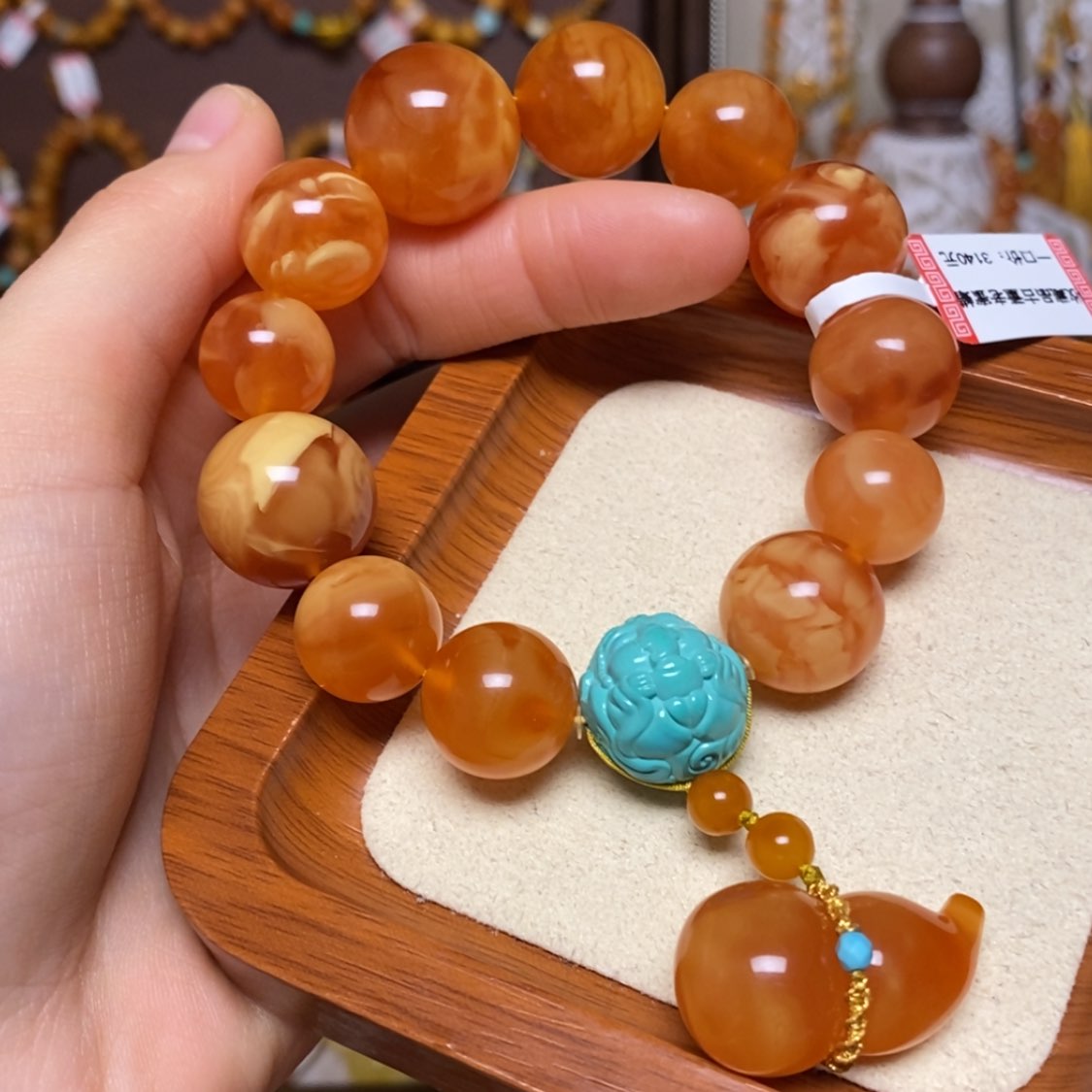 【闪购商品】手链蜜蜡未镶嵌手串