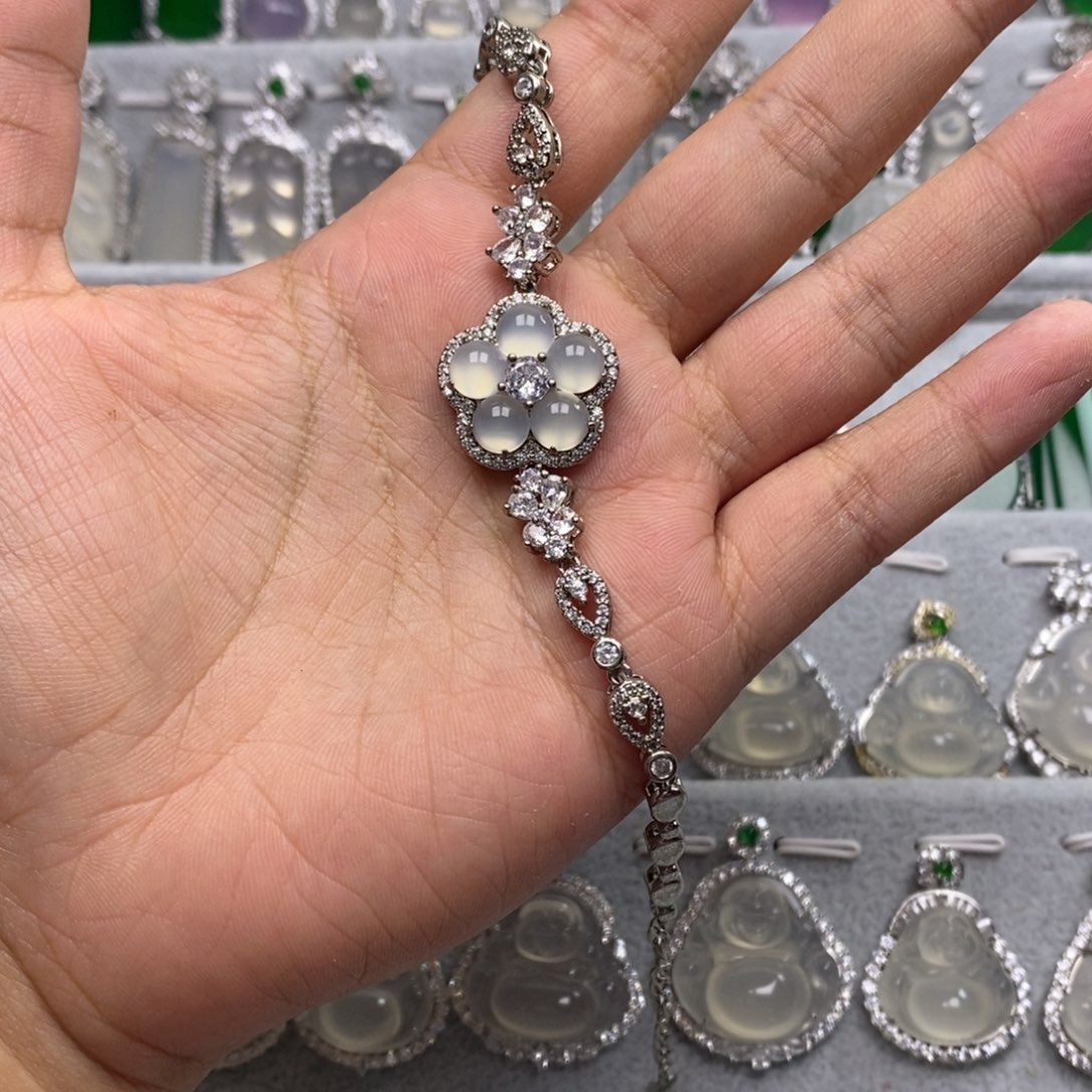 玛瑙/玉髓手链合金