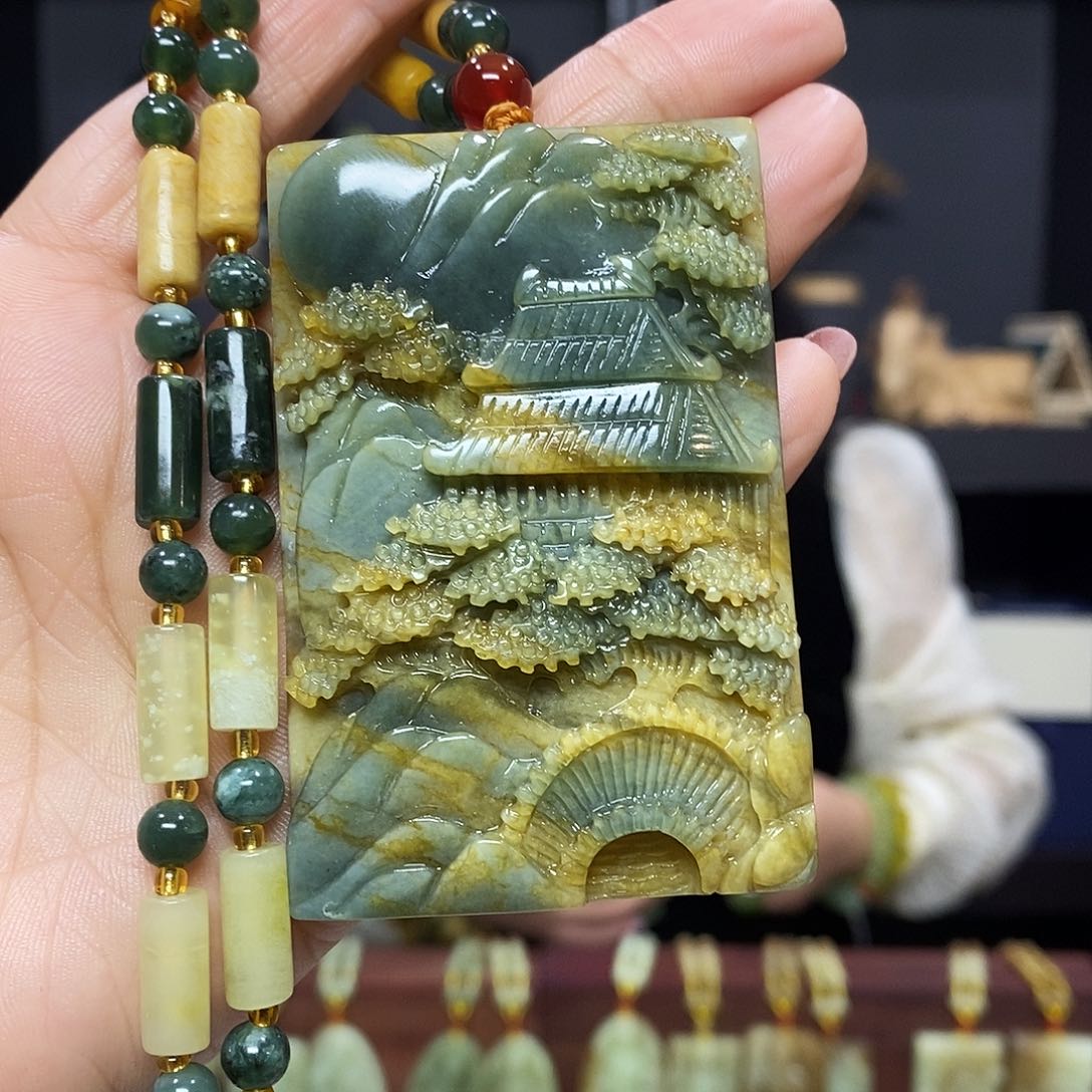 岫玉挂件吊坠未镶嵌