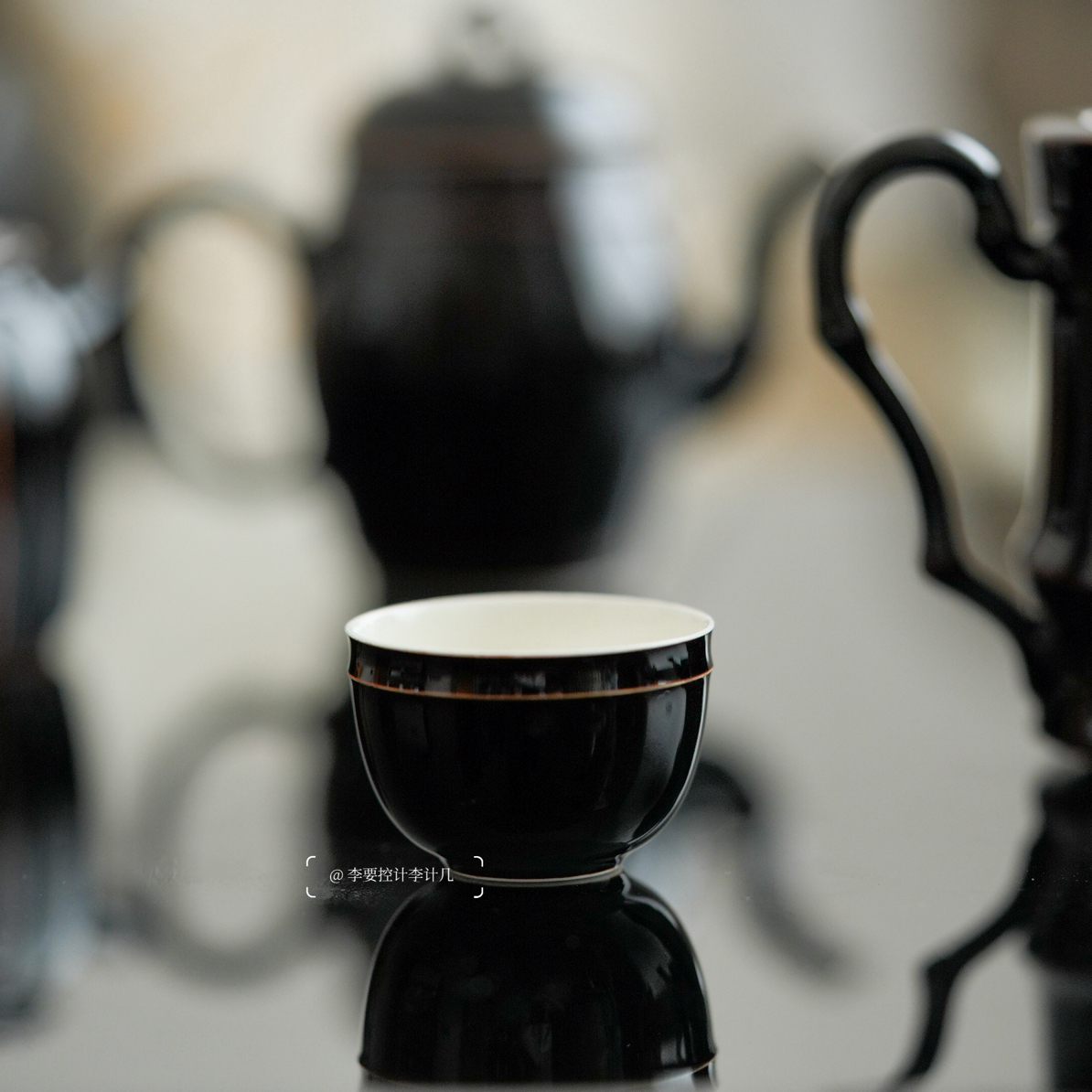 鏡裏山·玄黑一口杯