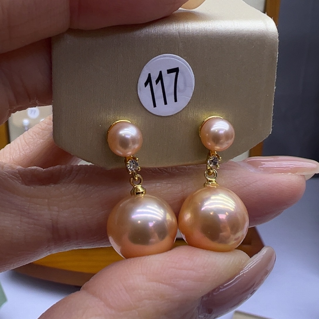 淡水珍珠未镶嵌耳饰