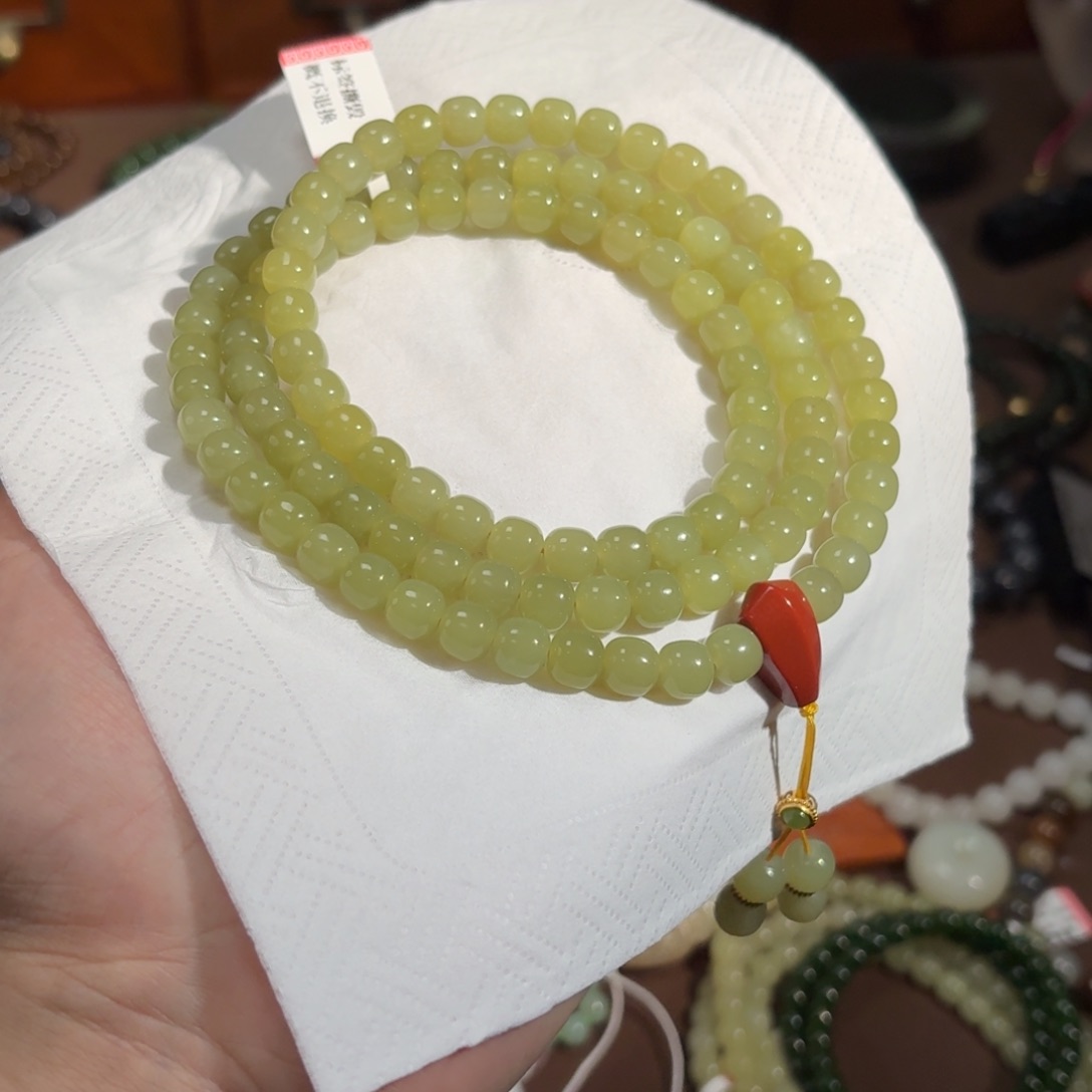 和田玉手串未镶嵌