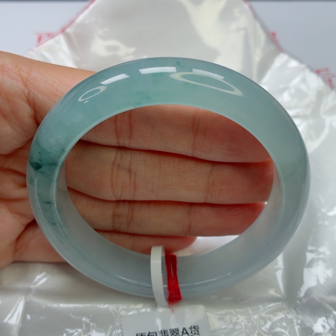 未镶嵌手镯翡翠老坑57圈冰胶梦幻飘花030